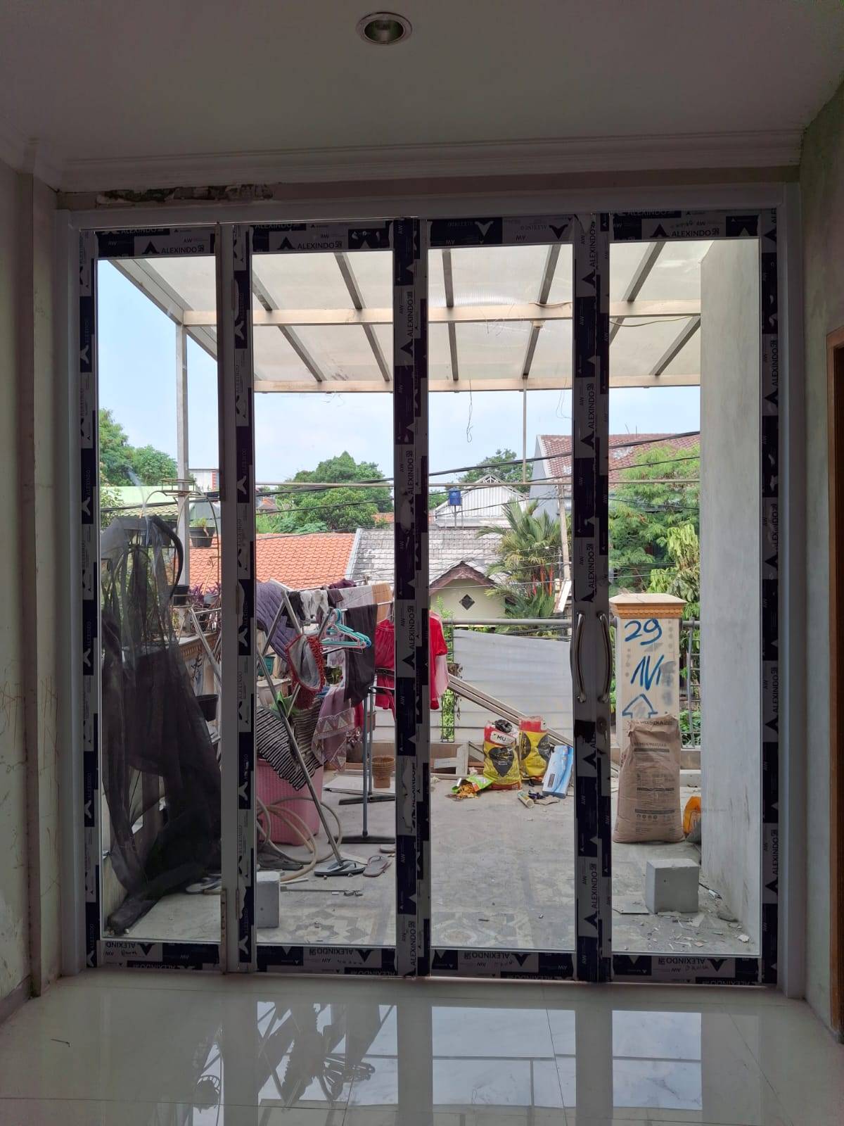 Kode bahan pintu lipat Aluminium Bekasi Kota